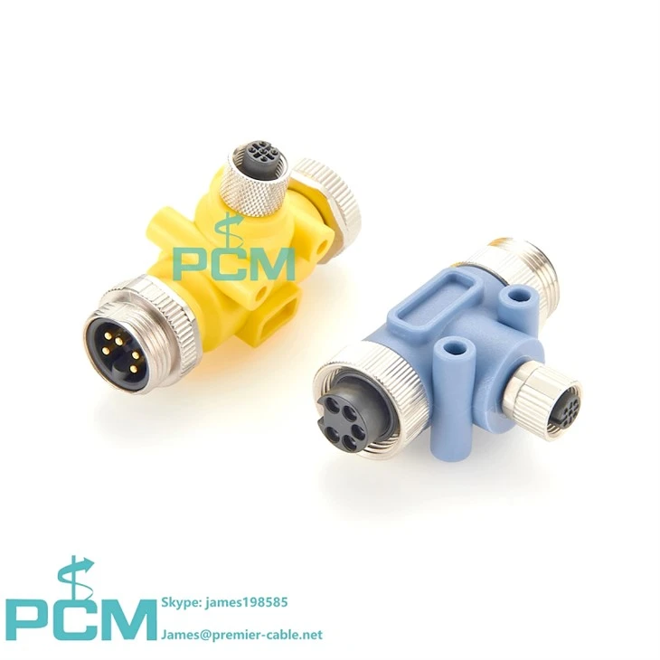 Bus System T-connector DeviceNet M12 A-Code To 7/8