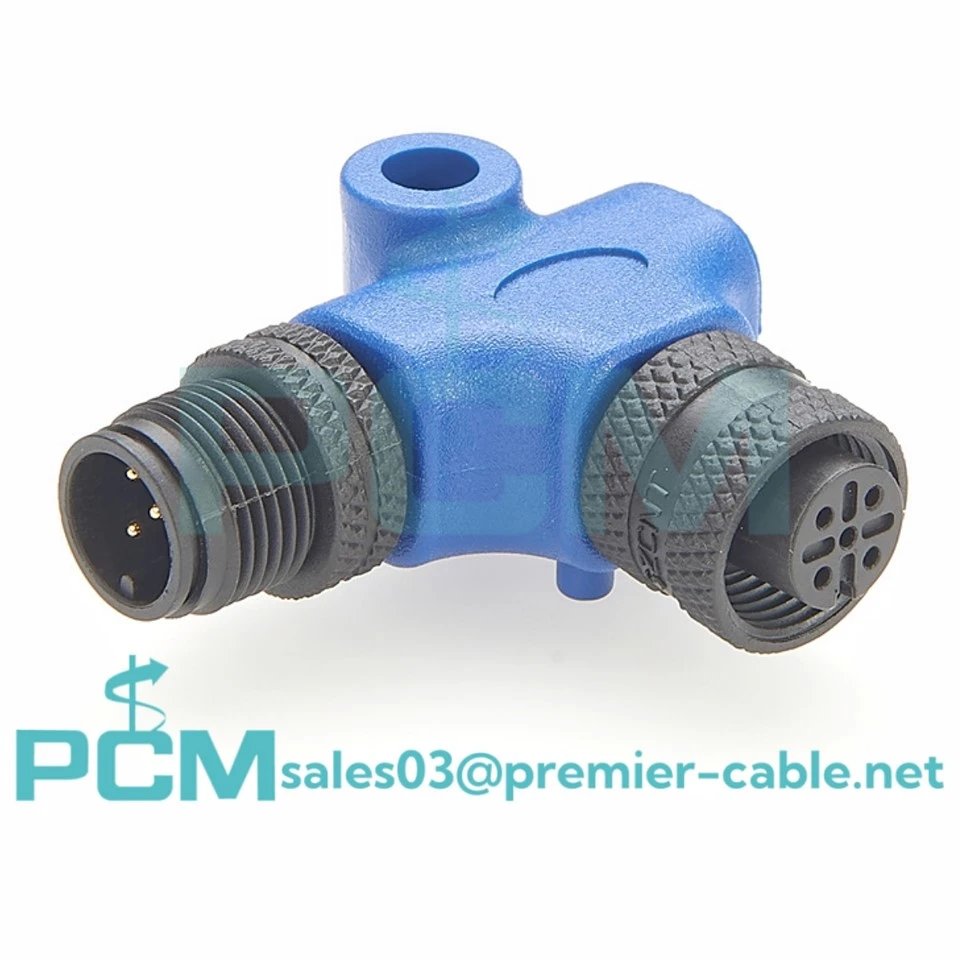 NMEA2000 Micro-C M12 5 Pin A Code 90 Degree Elbow L Adapter