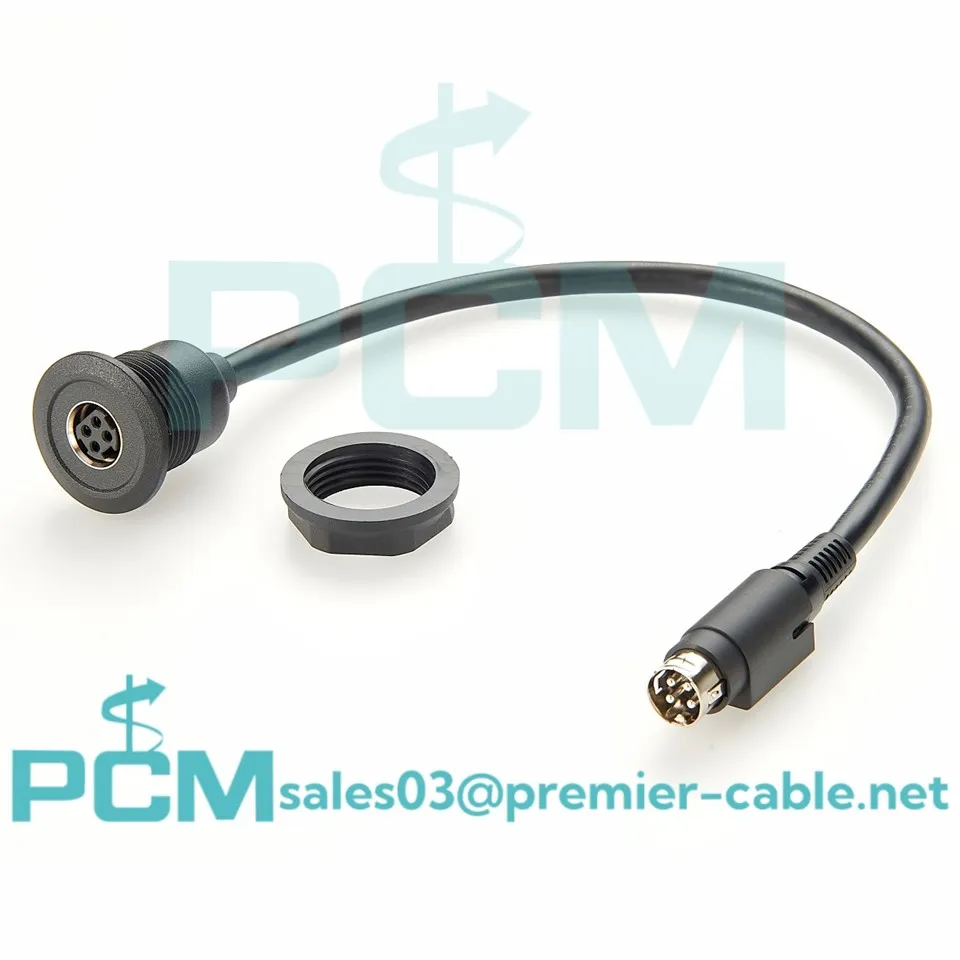 প্যানেল মাউন্ট 4 পজিশন পাওয়ার সার্কুলার কানেক্টর জ্যাক ফিমেল সকেট