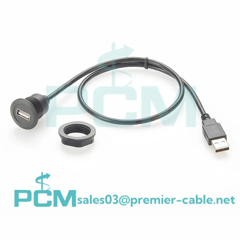 ইউএসবি-এ এক্সটেনশন কেবল প্যানেল ক্যাবিনেট এনক্লোজার চ্যাসিস মাউন্ট